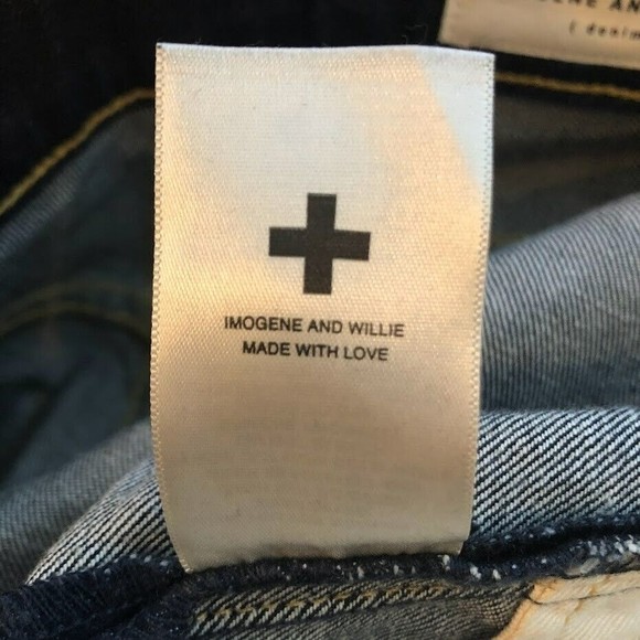 Imogene and Willie Men's 29 Barton Slim Dark Wash Straight Cut Made in USA - Picture 6 of 9